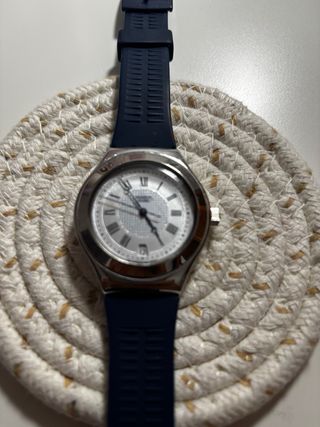 Reloj Swatch Swiss Azul y Plateado