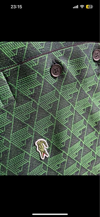 Polo Lacoste Verde y Negro