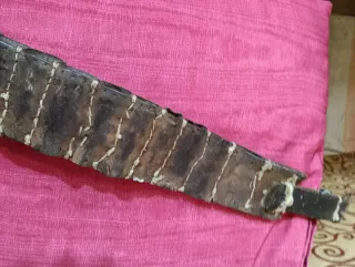 Cartucciera sportiva vintage in cuoio