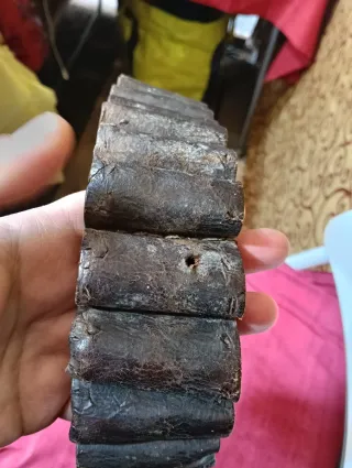 Cartucciera sportiva vintage in cuoio