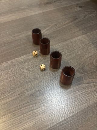 Parchís artesanal madera Taracea