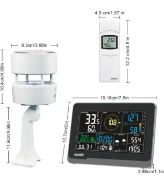 Ecowitt WS3902 Estación Meteorológica Inalámbrica