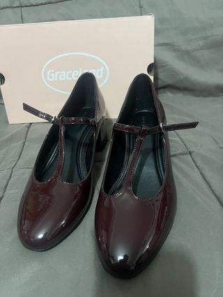 Zapatos Graceland granate mujer talla 40