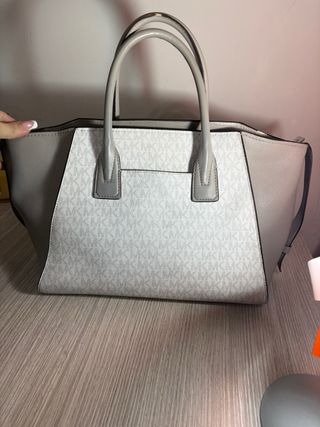 Borsa Michael Kors Grigio Bianco