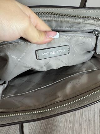 Borsa Michael Kors Grigio Bianco