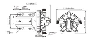 Bomba de agua 12V 5.0 GPM - Kit completo - Nuevo