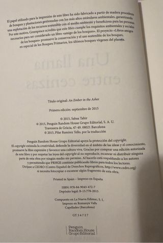 Una llama entre cenizas / An Ember in the Ashes...