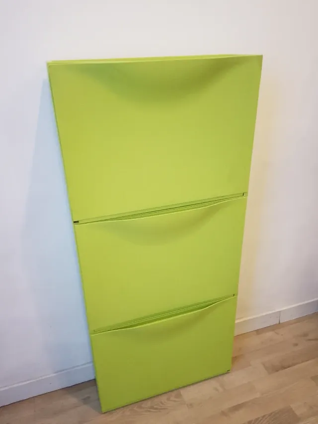 Lote 3 Zapateros Verticales Pared Verde Lima