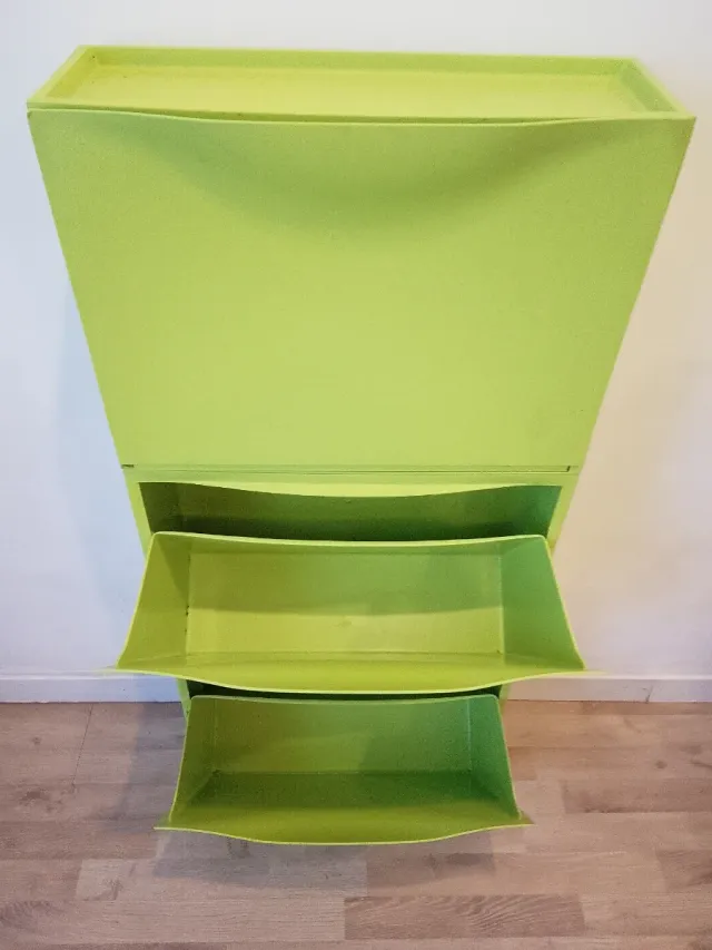 Lote 3 Zapateros Verticales Pared Verde Lima