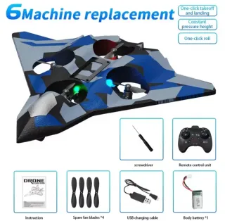 Dron Camuflaje Azul/Gris