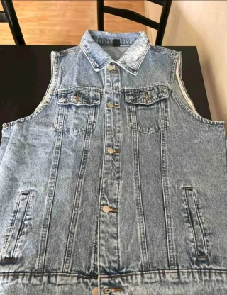 Chaleco vaquero azul