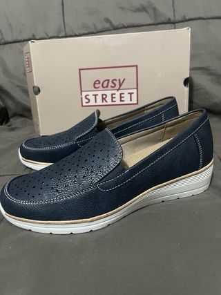Zapatos planos Easy Street azul talla 39