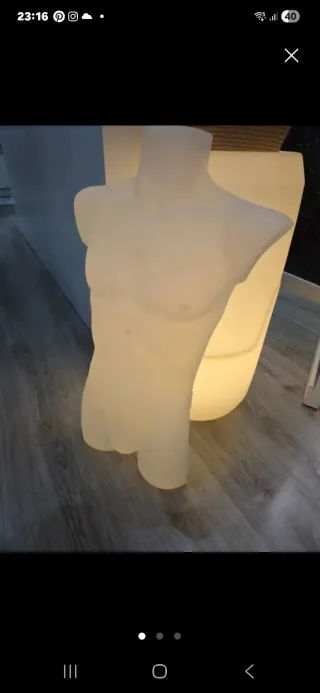 Expositor Torso Hombre PVC