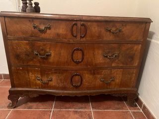 Cómoda vintage madera 6 cajones urge venta