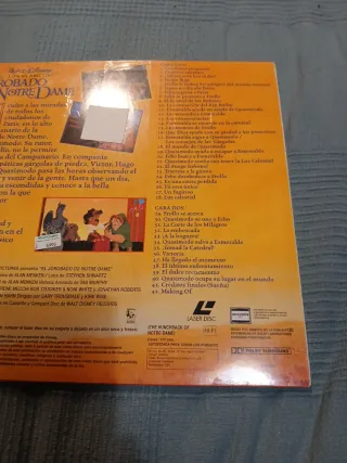 El Jorobado de Notre Dame LASER DISC Español