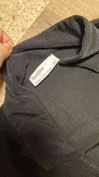 Body Bershka negro manga larga