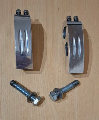 Torretas Manillar Custom Cromadas