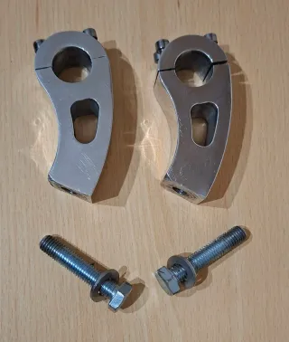 Torretas Manillar Custom Cromadas