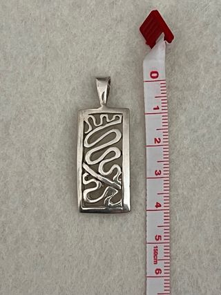 Colgante Plata 925 Diseño Abstracto