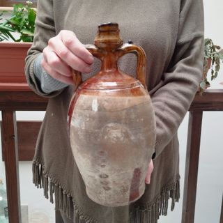 ANTICA E RARA OLIERA IN TERRACOTTA ORCIO DEL 1800