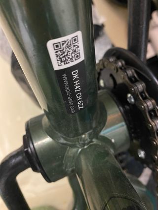 Bicicleta BMX Verde Neumáticos Amarillo20 Pulgadas