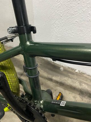 Bicicleta BMX Verde Neumáticos Amarillo20 Pulgadas