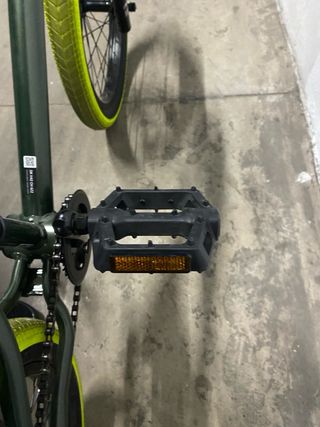 Bicicleta BMX Verde Neumáticos Amarillo20 Pulgadas