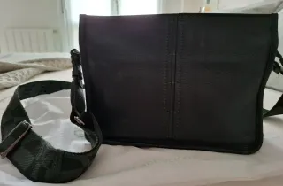 Bolso bandolera piel Abaccino negro