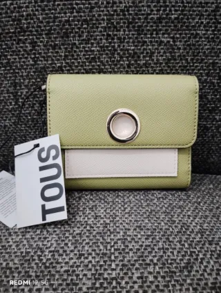 Monedero Tous verde y blanco