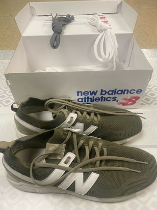 Zapatillas New Balance Verde y Blanco