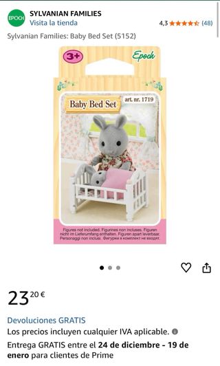 Cuna Bebé Sylvanian Families