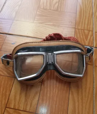 Gafas Retro Vintage Marrón y Plata