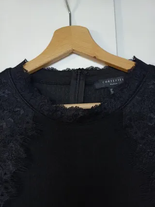 Vestido Cortefiel Negro Talla S