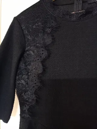 Vestido Cortefiel Negro Talla S