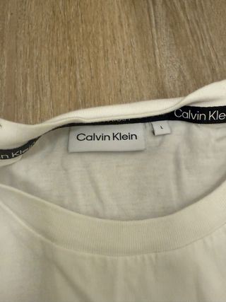 Camiseta Calvin Klein manga larga blanca Talla L