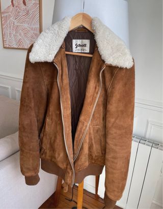 Chaqueta Schott Ante Beige