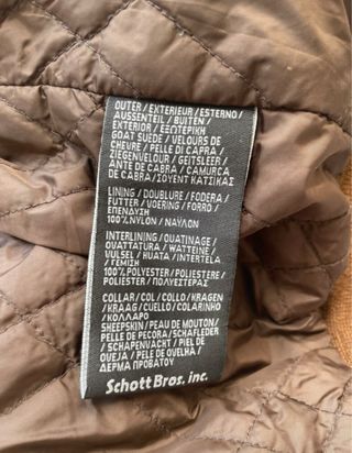 Chaqueta Schott Ante Beige