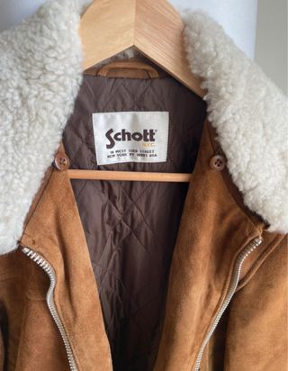 Chaqueta Schott Ante Beige
