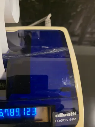 Calcolatrice Olivetti Logos 692 con manuale