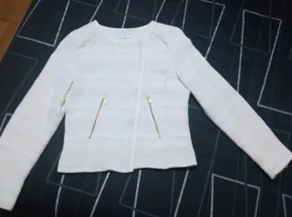 Chaqueta Tintoretto Tweed en blanco roto