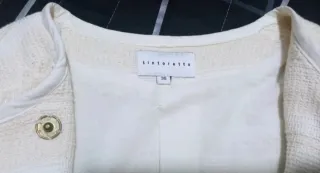 Chaqueta Tintoretto Tweed en blanco roto