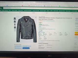 Chaqueta Cuero URBAN 5884 Hombre Talla S