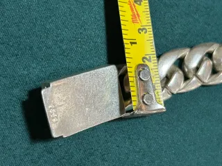 Esclava Plata 925 Cubana León