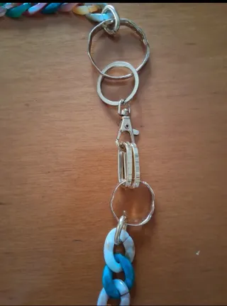 Cinturón mujer cadena multicolor eslabones