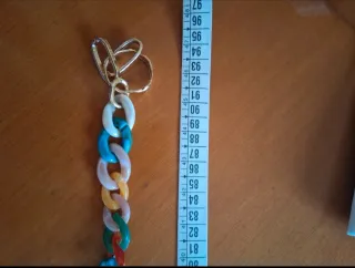 Cinturón mujer cadena multicolor eslabones