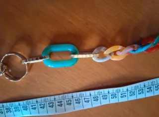 Cinturón mujer cadena multicolor eslabones