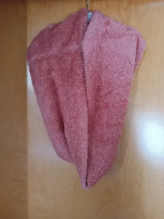 Bufanda cuello pelito rosa