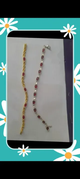 Pulseras Bañadas en Plata y Oro