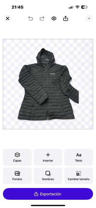 Chaqueta Berghaus mujer negra ligera