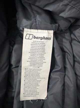 Chaqueta Berghaus mujer negra ligera